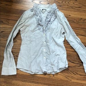 Jcrew ruffle blouse